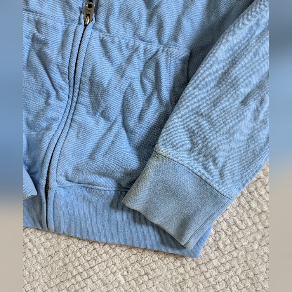 Light Blue Polo Zip-up Jacket - Picture 2 of 5